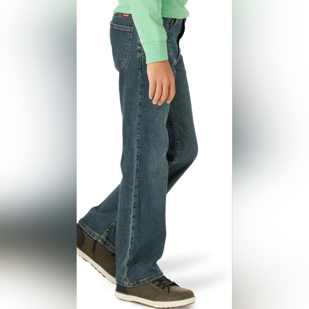 WRANGLER Boys Classic Bootcut 5WNBWWN Denim Jeans, 8 Slim